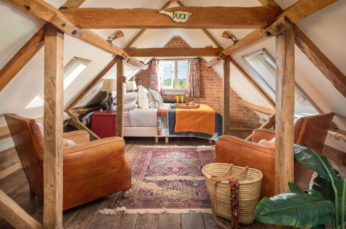 bedroom in the attic