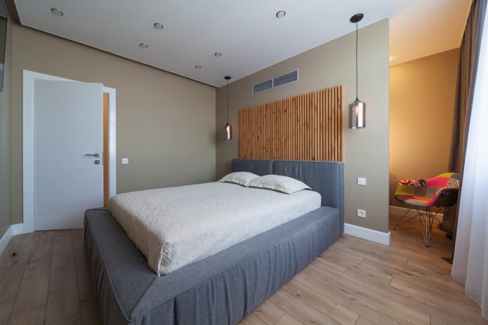 grey-beige contemporary bedroom