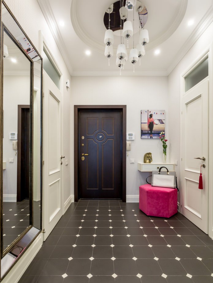 contemporary in the hallway