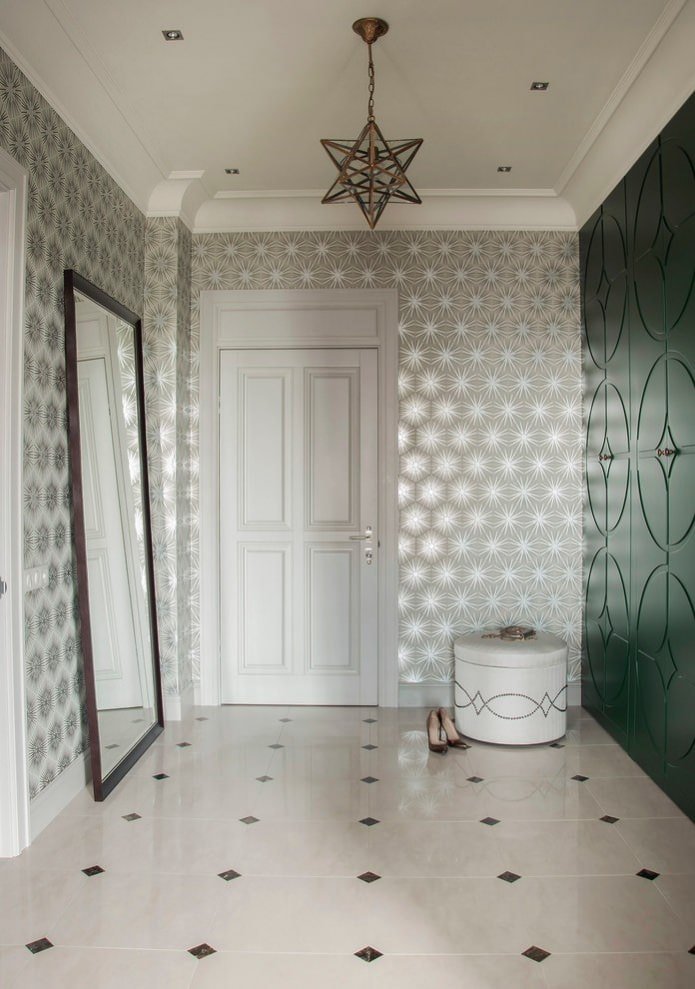 contemporary in the hallway