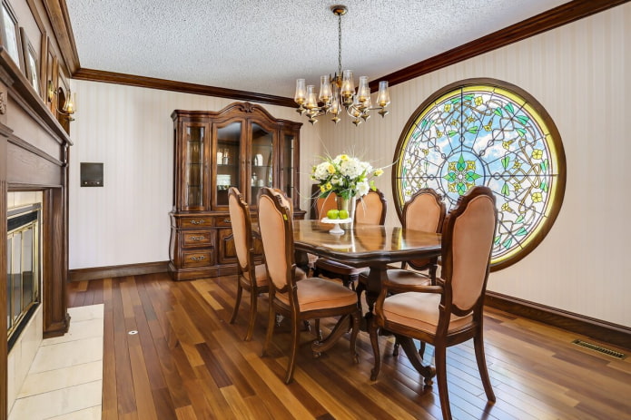 stained glass window in the house
