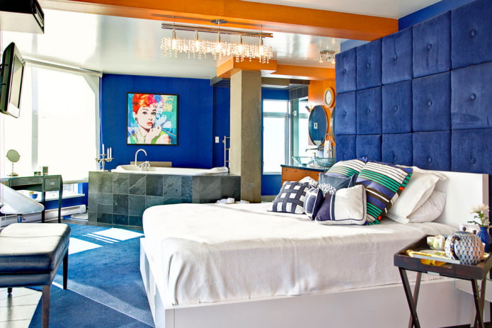 indigo headboard finish