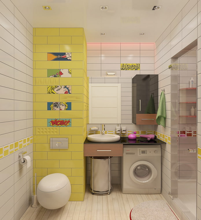 pop art style tiles
