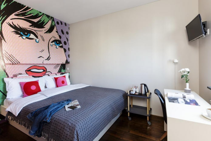 image of a girl on the wall