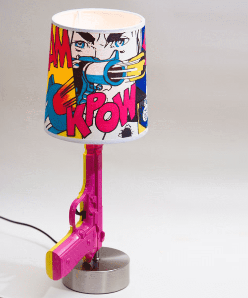 table lamp in pop art style