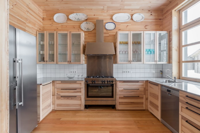 kitchen interior in rustic style