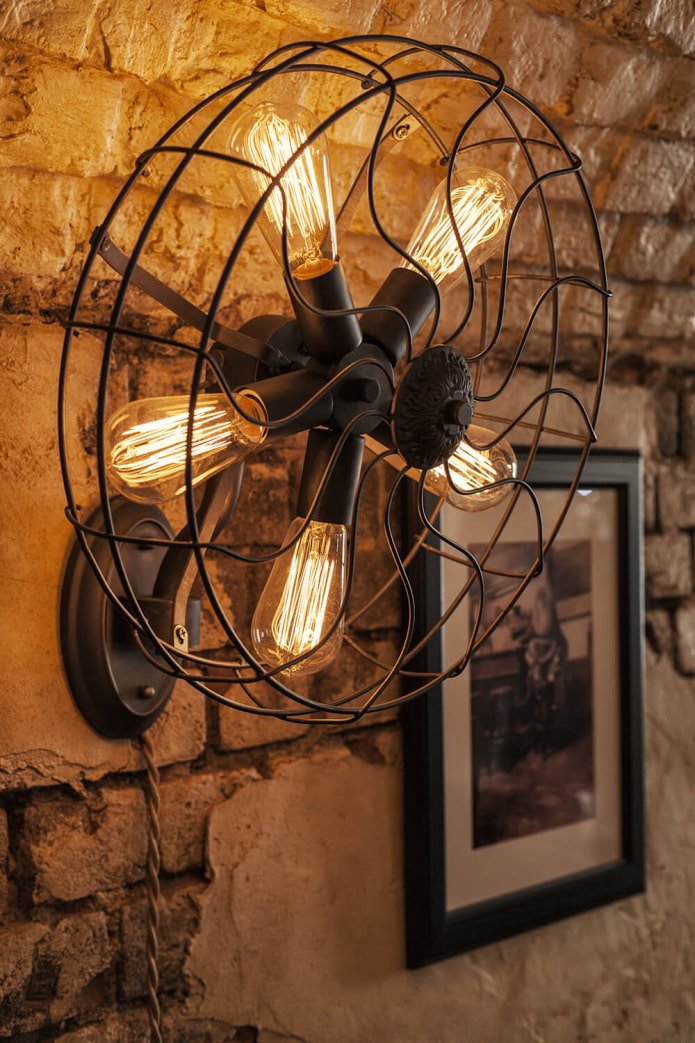 lamp from a fan