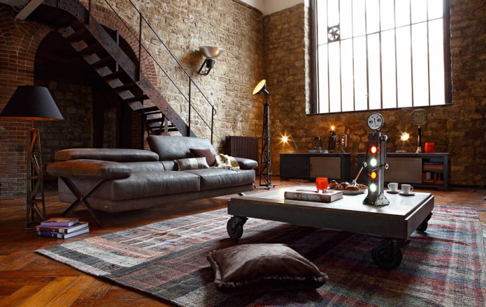 two-story steampunk apartment