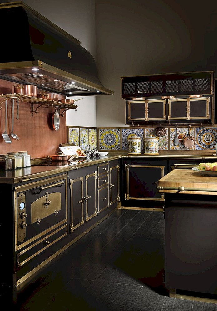 kitchen in industrial retro style