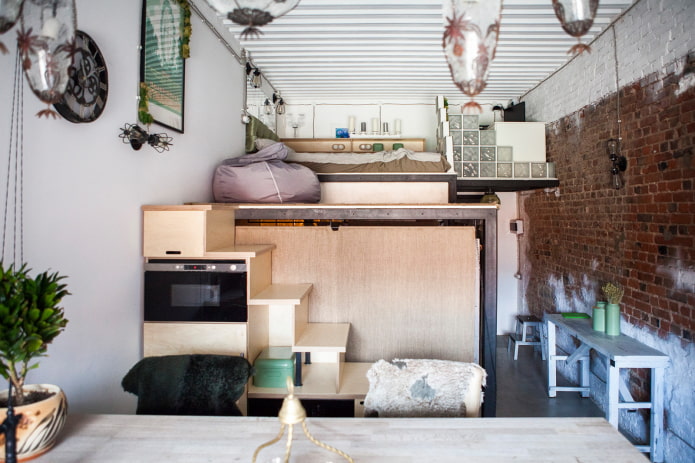Loft in a 30 m apartment