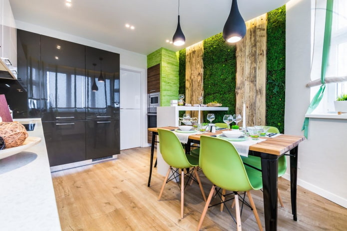 eco-style kitchen decoration