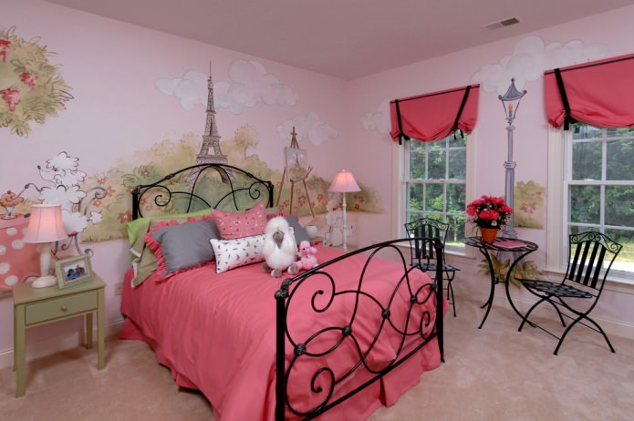children's room in the style of 