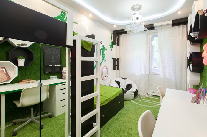 children's room in the style of 
