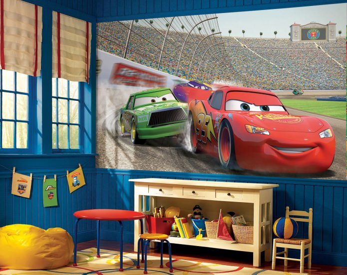 children's room in the style of 