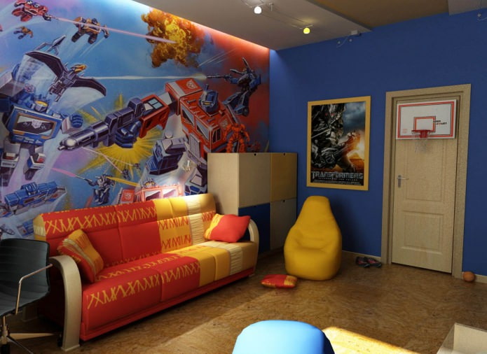 children's room in the style of 