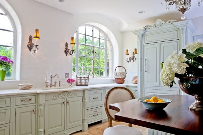 kitchen in shabby chic style
