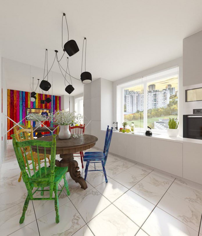kitchen in eclectic style
