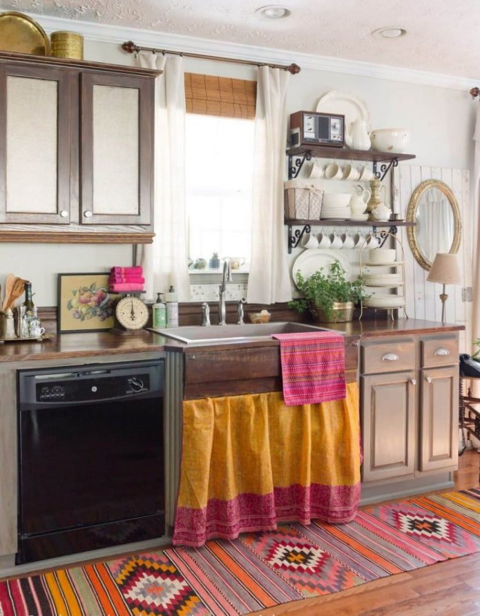 boho style kitchen