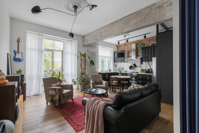 kitchen-living room