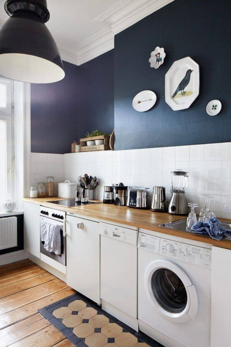 installing a washing machine under a countertop