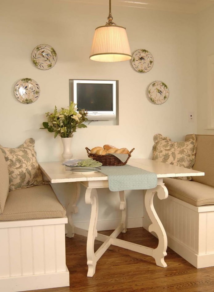 book-style table in Provence style