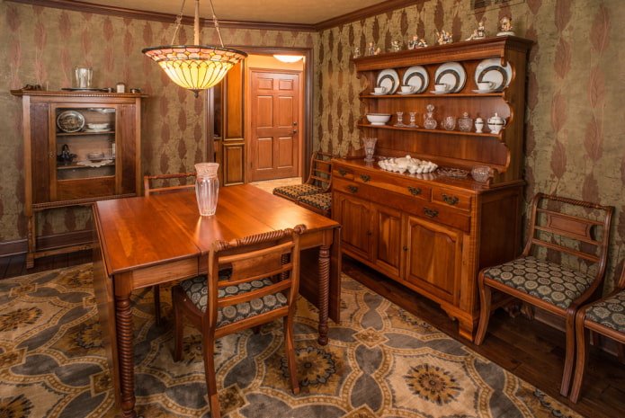 book-style table in classic style