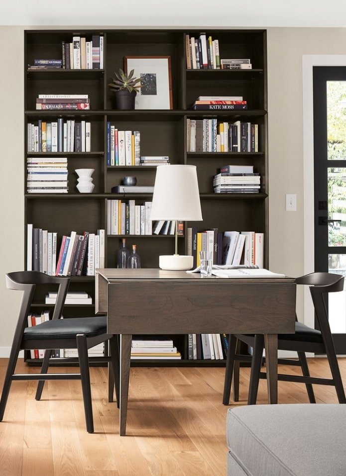 gray book-shaped model in the interior