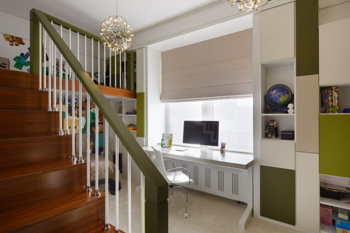 table option in a boy's room