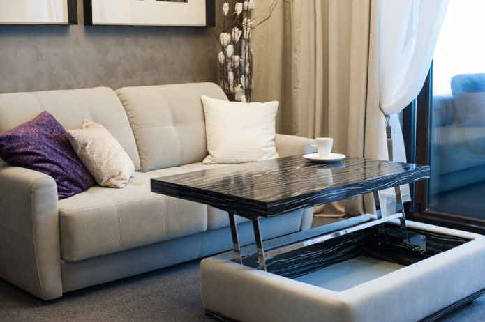 beautiful black and white table