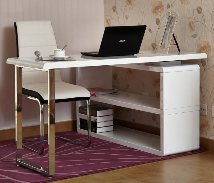 corner transforming table in a modern style