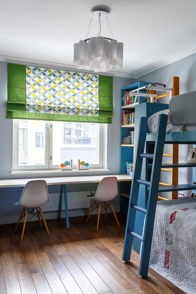 work area for two children