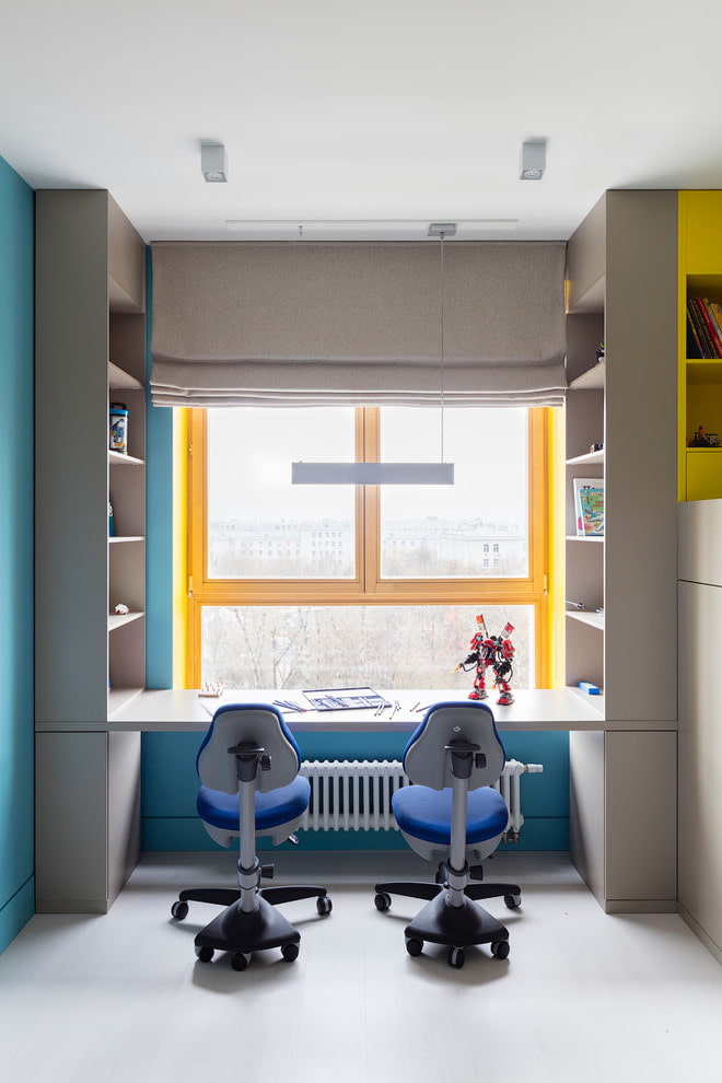 Writing desk for two children