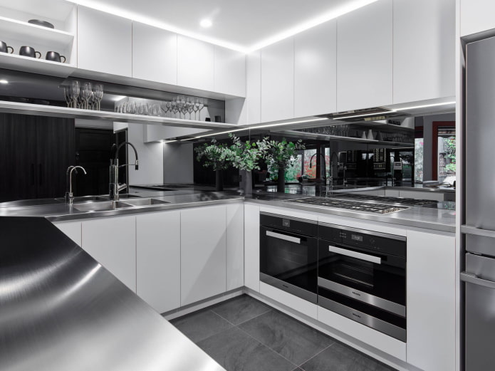 Metal countertop