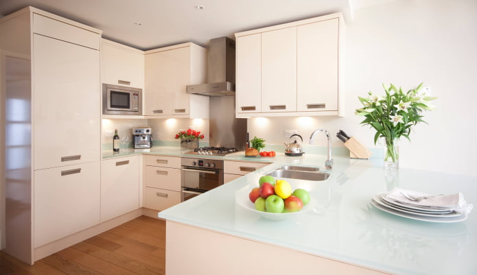 Glass countertop