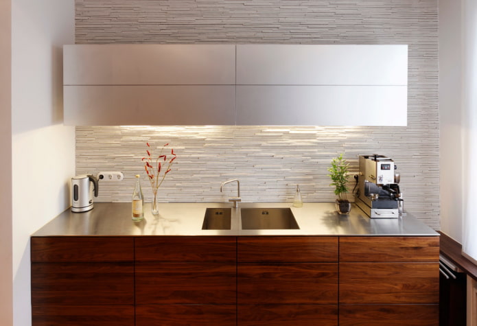 Metal countertop