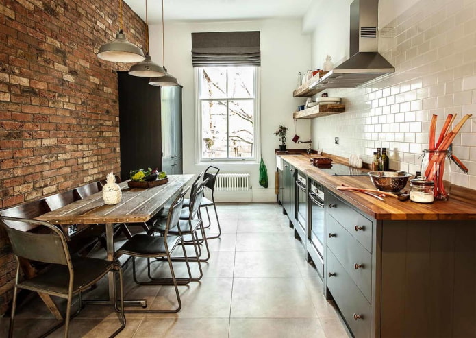 wooden countertop