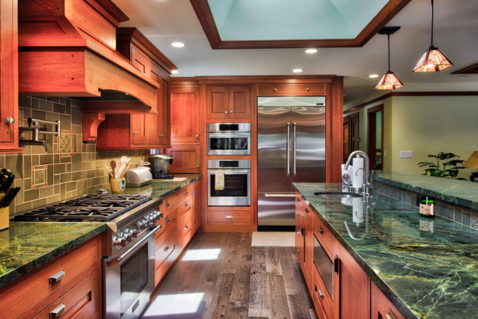 Malachite countertop