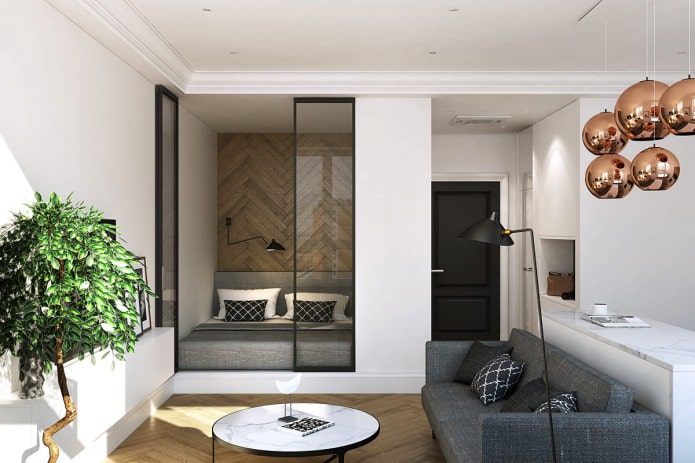 Design of a small apartment by Geometrium