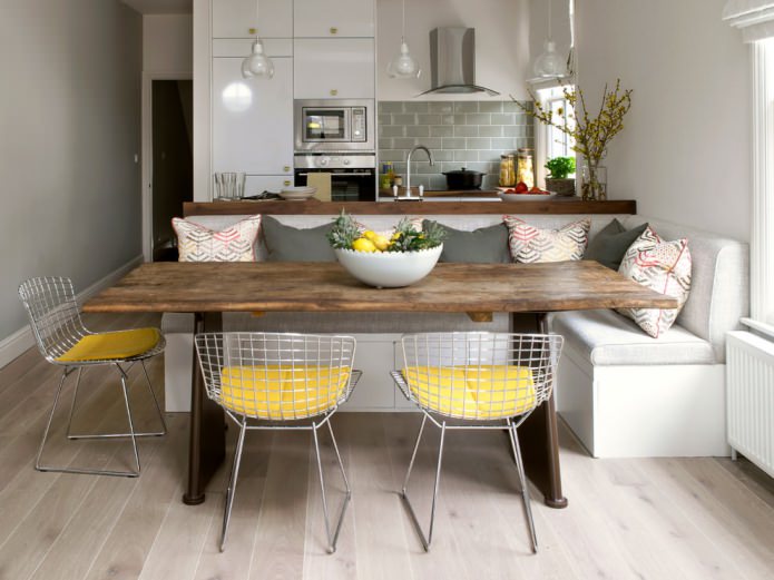 chair in the kitchen interior