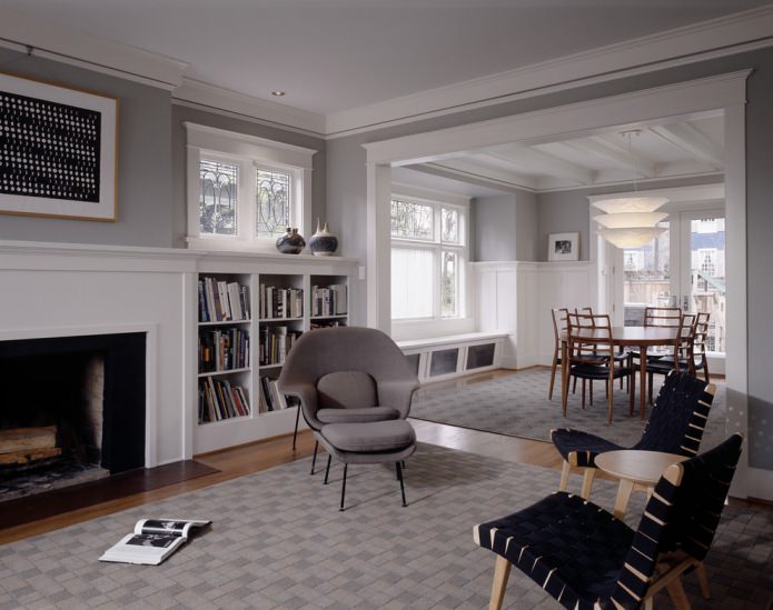 Chairs in the living room interior