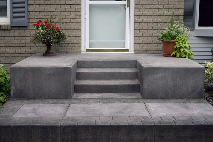 concrete porch