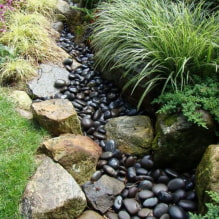 How to design a dry stream on a site?-0