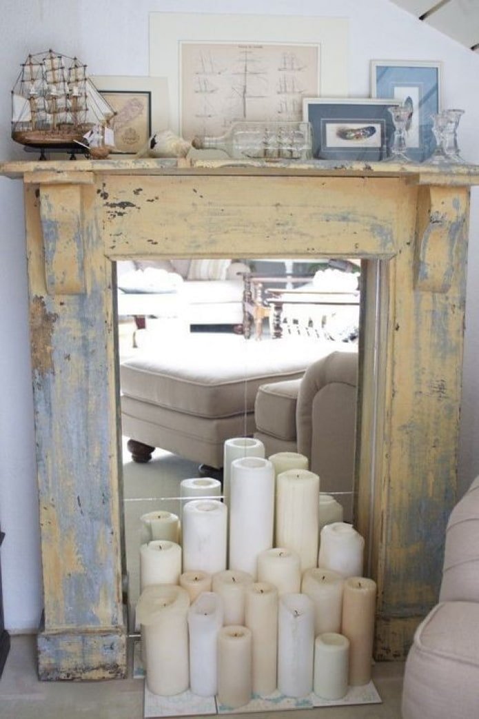 Mirror and candles