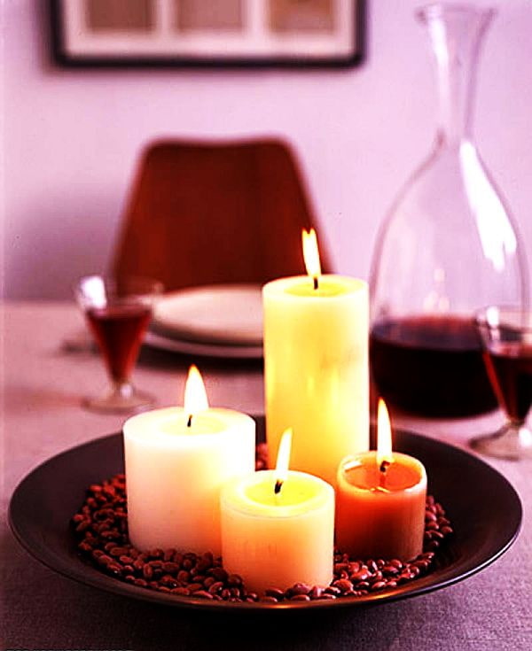 Candles on the table