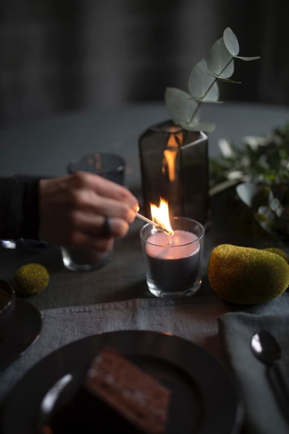 Candle for coziness