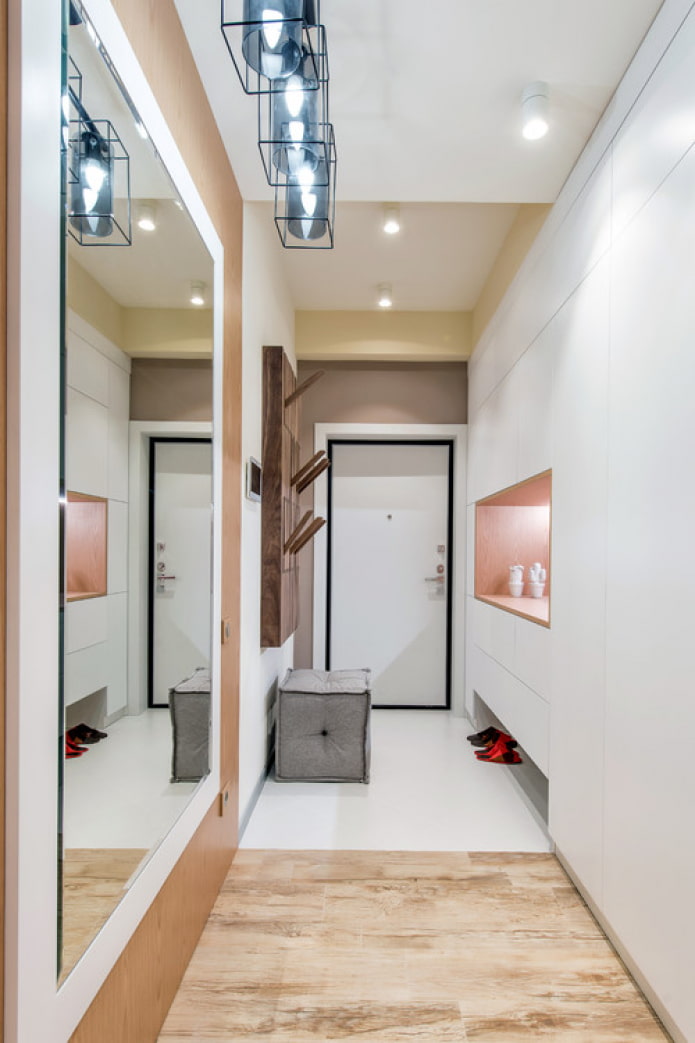 built-in wardrobe in the hallway