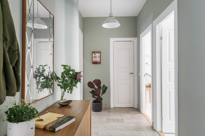 mint shades in the interior