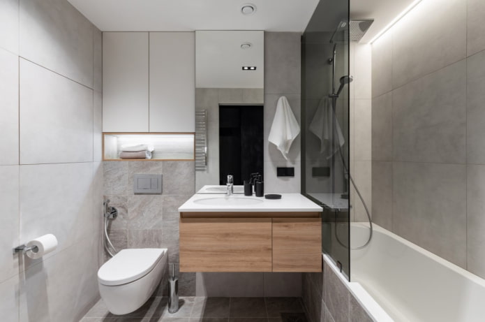 concrete tiles for the bathroom