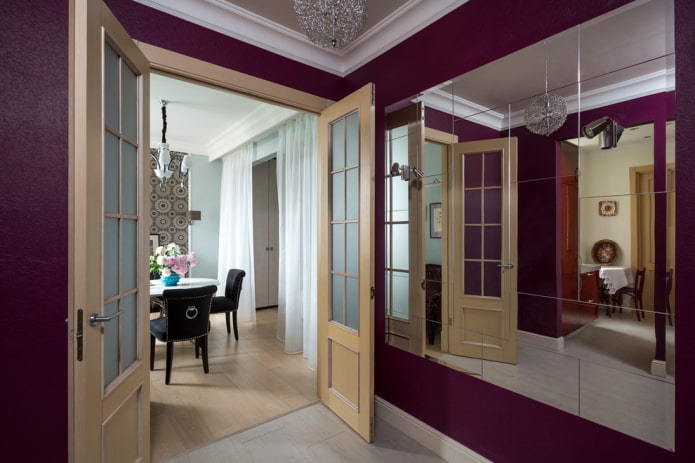 beige doors in the interior