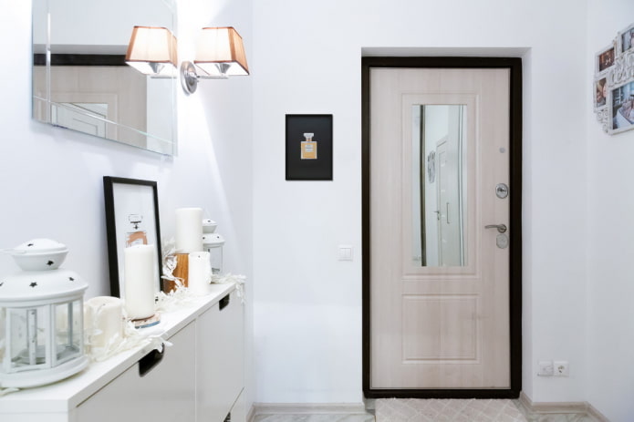 light-colored doors in combination with light walls